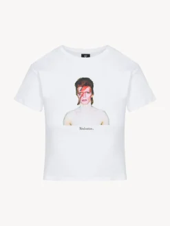 Women Réalisation Par Aladdin Sane Baby Tee - White