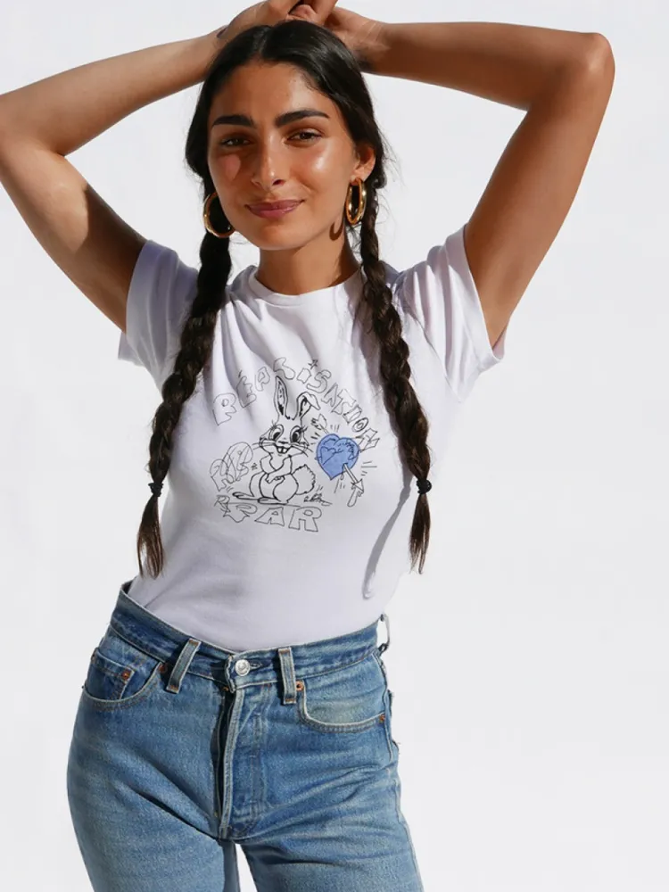 Women Réalisation Par Bunny Tee - Blue Heart