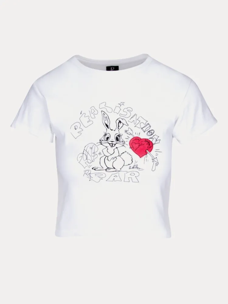 Women Réalisation Par Bunny Tee - Red Heart