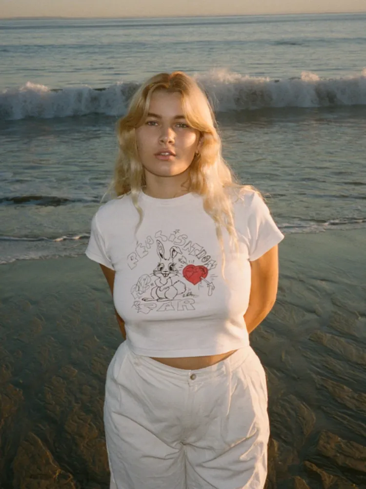 Women Réalisation Par Bunny Tee - Red Heart