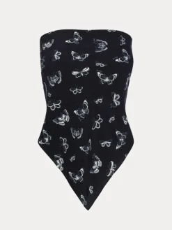 Women Réalisation Par Handkerchief - Navy Butterfly