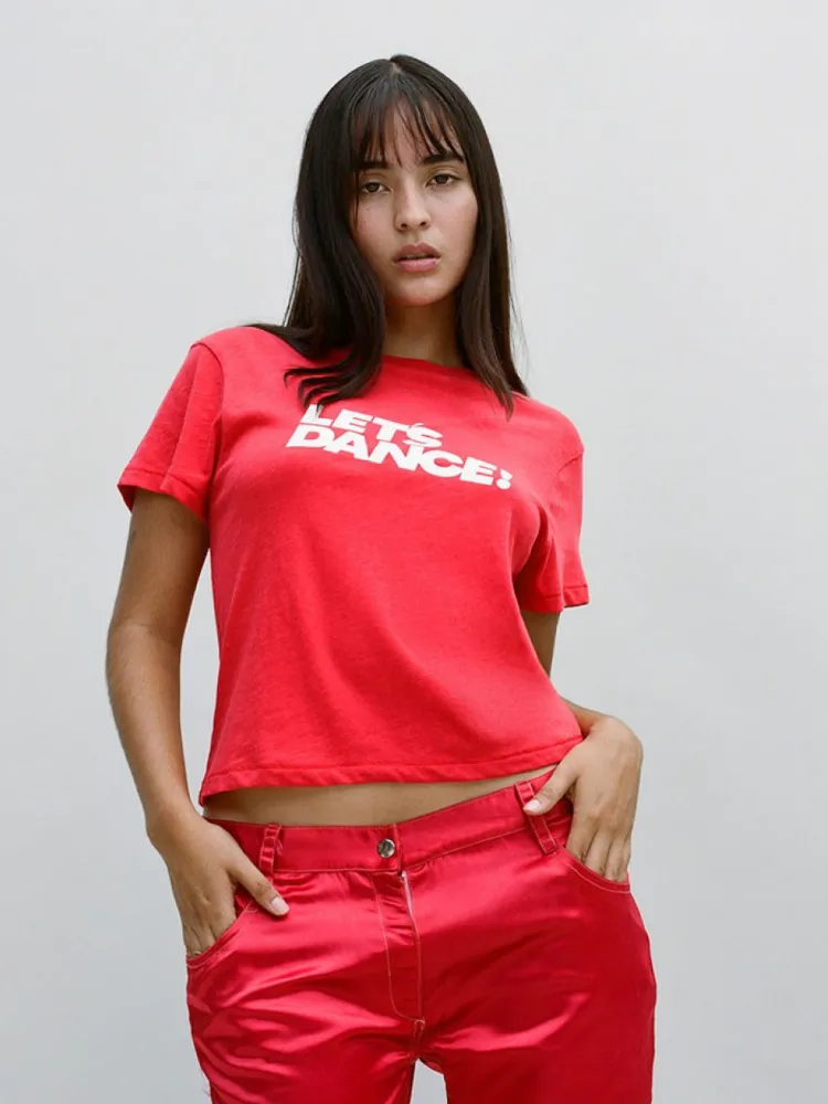 Women Réalisation Par Let's Dance Tee - Red
