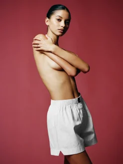Women Réalisation Par Real Boxer Shorts - White