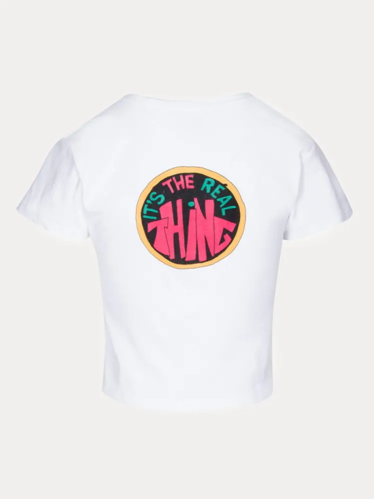 Women Réalisation Par Real Thing Tee - White