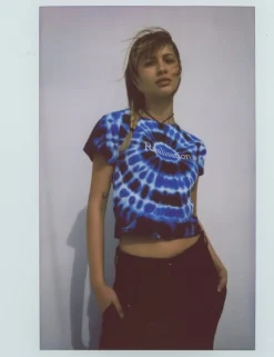 Women Réalisation Par Real Tie Dye Logo Tee - Lagoon