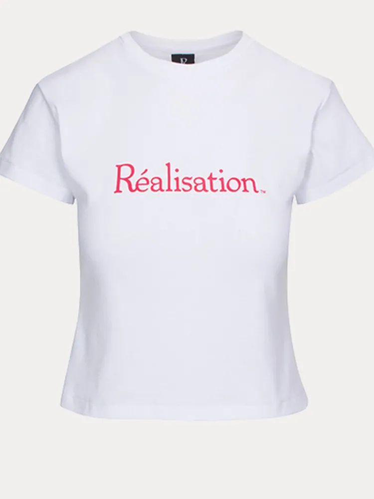 Women Réalisation Par Realisation Logo Tee - White