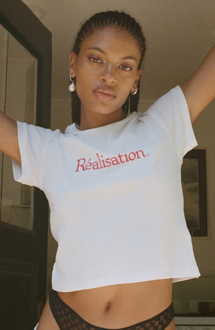 Women Réalisation Par Realisation Logo Tee - White