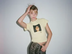 Women Réalisation Par Studio Baby Tee - Lemon
