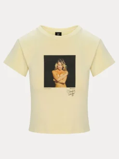 Women Réalisation Par Studio Baby Tee - Lemon