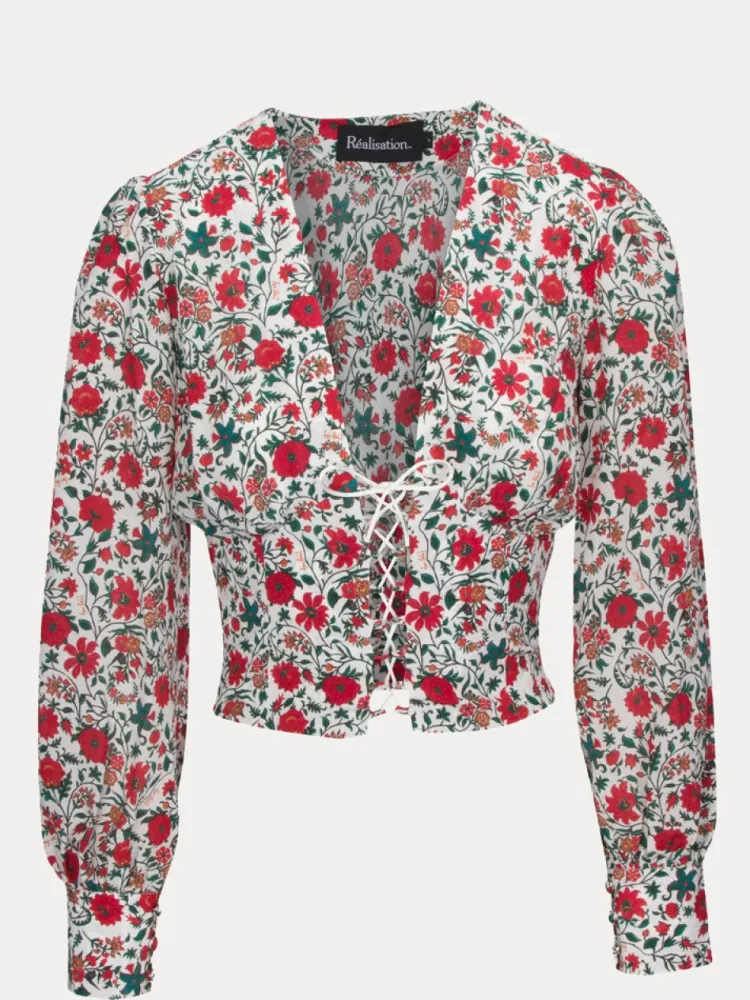 Women Réalisation Par The Bennie - White Batik Floral