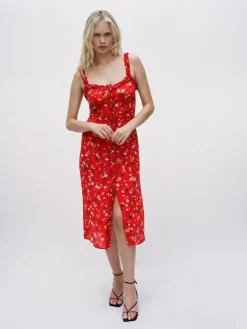 Women Réalisation Par The Juliet - Rouge Fleur