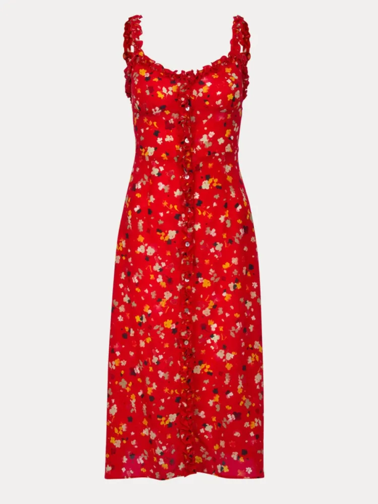Women Réalisation Par The Juliet - Rouge Fleur