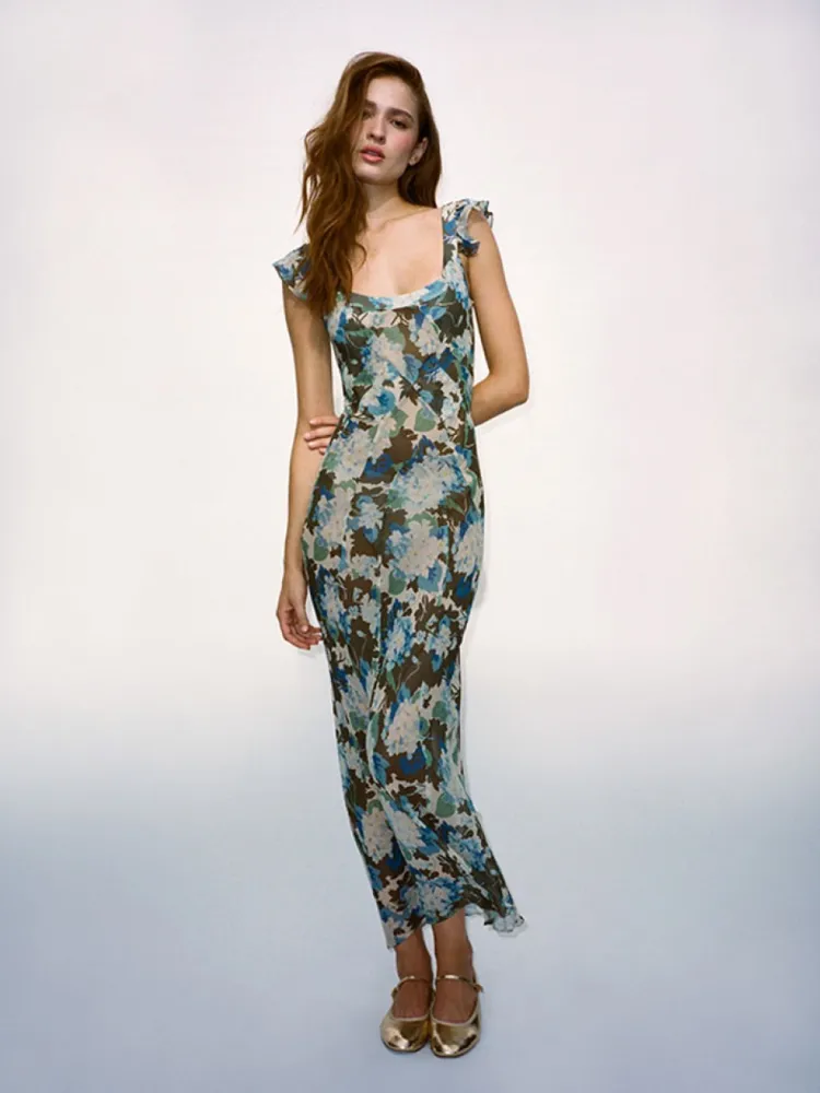 Women Réalisation Par The Lila - Blue Hydrangea
