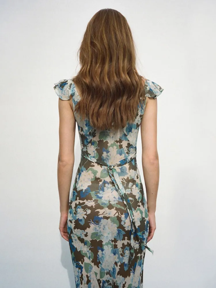 Women Réalisation Par The Lila - Blue Hydrangea