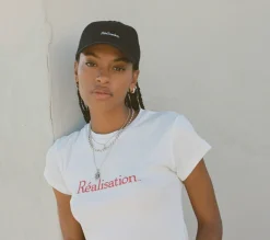Women Réalisation Par The Real Cap - White