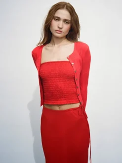 Women Réalisation Par The Winona Cardigan - Ruby