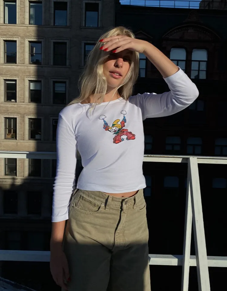 Women Réalisation Par Yee Ha! Long Sleeve Tee - White