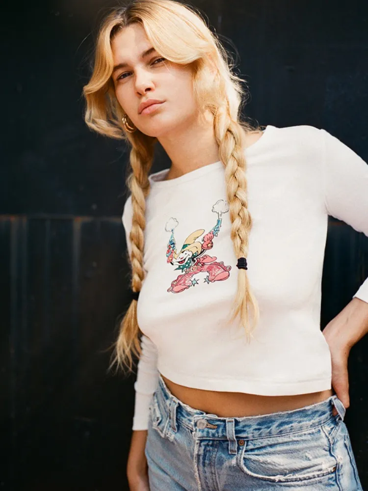 Women Réalisation Par Yee Ha! Long Sleeve Tee - White